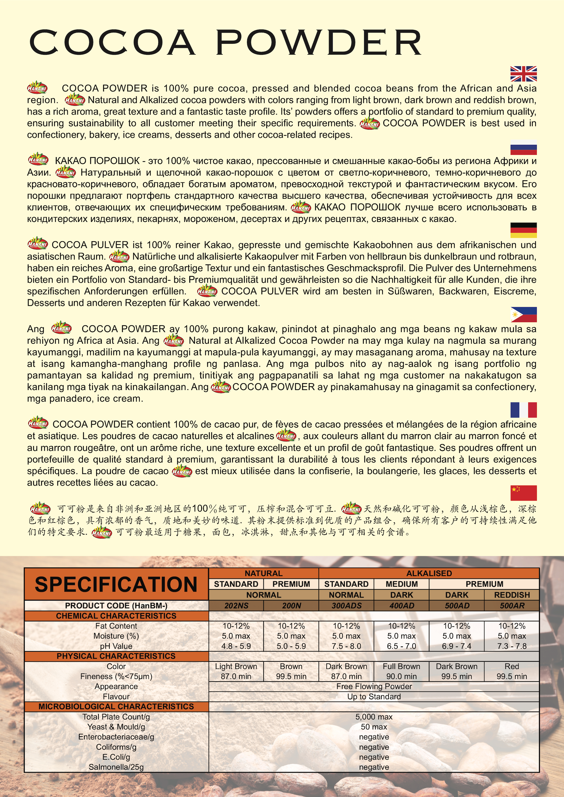 Hanani Cocoa Powder